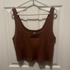 Old navy ribbed cropped tank top